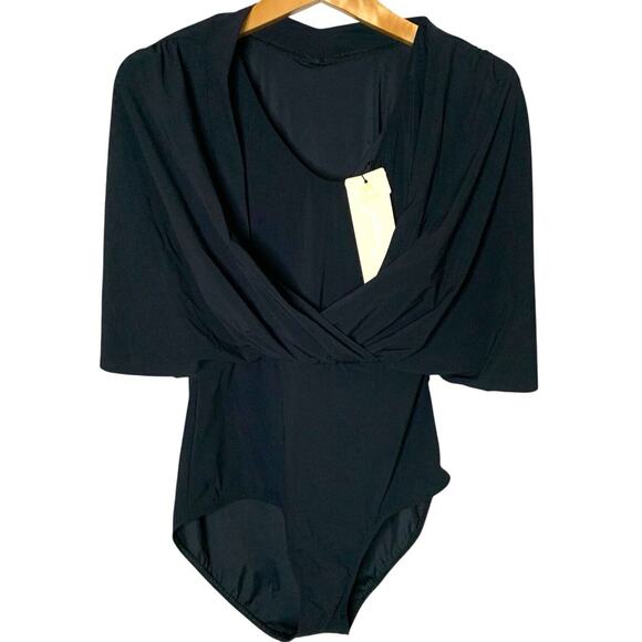 Gottex One Piece NWT Women's Medium Modest One Piece Black Pool Side Vacation - Picture 1 of 8